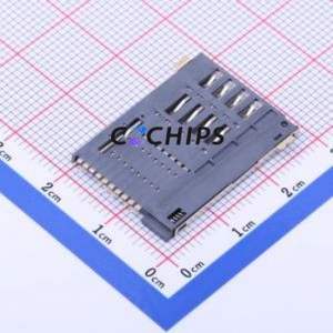 SIM-204 SIM Card Connector SMD Connector Self-Return Type Mini SIM Card Card Holder 1.85mm - Product Image 2