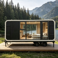 Capsule de couchage Apple Cabin, maison préfabriquée en forme de capsule, certifiée CE, module de couchage modulaire, mini-maison, auberge