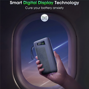 เครื่องชาร์จแบบพกพา PD 20W พร้อมไฟฉายแบตเตอรี่สำรองขนาด30000mAh พร้อมระบบชาร์จเร็ว22.5<span class=keywords><strong>ว</strong></span>ัตต์สำหรับ iPhone iPad Mini และอื่นๆ - Product Image 5