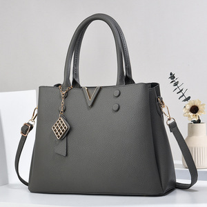 Newest Big Sizes Good Quality Pu Leather Ladies Shoulder Bags Trendy Fashion Latest Luxury Designer Women's Handbags - Product Image 4