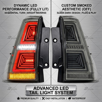 Plug-and-Play Voll-LED-Rückleuchten-Paar für Prado LC150 2010-2020, Links Rechts Rückleuchten-Baugruppe Auto-Ersatzzubehör