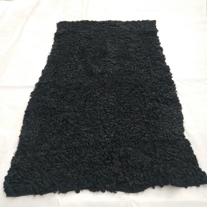 Tapis en peau de mouton <span class=keywords><strong>Karakul</strong></span> bouclé naturel, épais et moelleux, en fourrure d'agneau <span class=keywords><strong>Karakul</strong></span>, tapis de luxe pour salon, chevet ou sol - Product Image 3