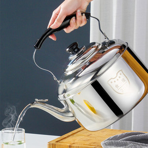 304 Stainless Steel <b>Kettle</b> 4L5L6L Whistling Lid Large Capacity Universal Teapot For <b>Tea</b> Water Heating - Product Image 1