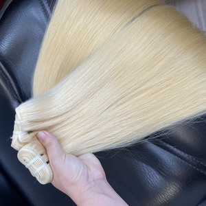 Venta al por mayor de mechones de pelo vietnamita, mechones de trama, extensiones de cabello, cabello Remy, mechones de color rubio 613 hechos en Vietnam - Product Image 5