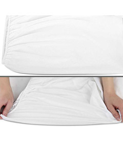 Cotton Bedding Quilted Fitted Mattress Pad (<strong>double</strong> Bed) - Mattress Cover Stretches up to 16 Inches Deep - Mattress <strong>Topper</strong> - Product Image 5
