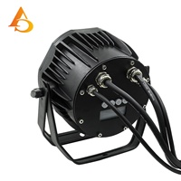 Kit de 4 projecteurs LED PAR avec contrôleur DMX, lumière PAR 5-en-1 80W, projecteur LED PAR étanche