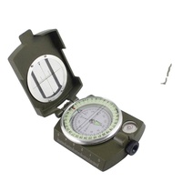 Boussole de style américain de haute précision, boussole verte militaire multifonctionnelle, boussole extérieure