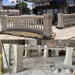 Barandilla de Escalera de <span class=keywords><strong>Piedra</strong></span> <span class=keywords><strong>Artificial</strong></span> de Alta Calidad, Diseño Elegante para Decoración Interior de Villas de Lujo - Product Image 4