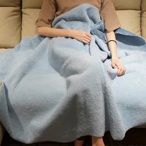 Cordeiro merino australiano cobertor, venda quente personalizado real merino pelo cordeiro jogar lã patchwork cobertor de pele de carneiro preço