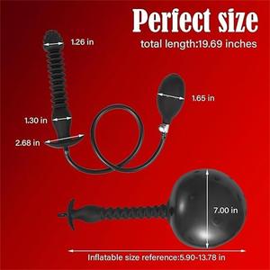 Stimolatore per Punto G per Adulti, Dilatatore Anale Gonfiabile, Grande Dildo per Inserimento, Giocattolo Sessuale, Massaggiatore Prostatico Maschile - Product Image 5