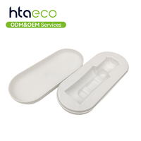 Insert en papier de luxe moulé par pressage humide, 100 % biodégradable, pour flacons de soins de la peau