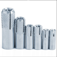 Chevilles d'expansion à enfoncer M12 galvanisées en acier au carbone haute résistance, amovibles, résistance à la cisaillement 5 000 lb, capacité 2000