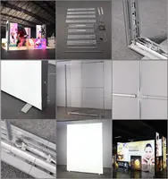Световой короб Визуальные дисплеи и мобильные выставочные стенды система световых коробок освещение сменная торговая ярмарка комбинированная светодиодная система стен