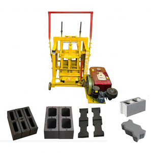 QT2-45中空ブロックマシンディーゼルビルディングブロックマシン卵層レンガ製造機 - Product Image 2