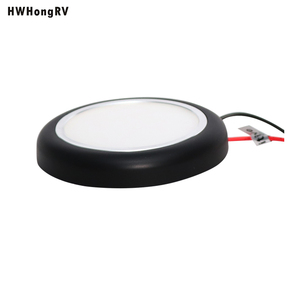 Plafonnier LED 10-30V 3 pouces camping-car <span class=keywords><strong>remorque</strong></span> intérieur 3W LED lumière 3200K montage au plafond pour yacht avec anneau noir - Product Image 4