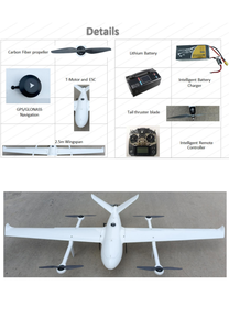 Cadre de drone à aile fixe BROUAV VTOL, cadre de drone UAV - Product Image 2