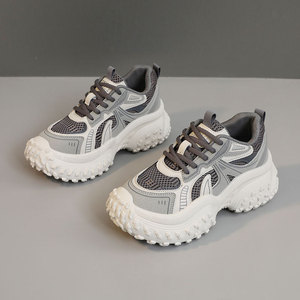 Nouvelle Arrivée 2026 – Chaussures Femme Haute Qualité à Semelle Épaisse, Style Vintage, Lacets, Antidérapantes, Respirantes, Tendance Intemporelle Blanches pour l'Automne - Product Image 2