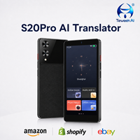 Traductor de Voz con IA S20 Pro al por Mayor, Fabricante, 148 Idiomas, DeepSeek ChatGPT, 27 Idiomas sin Conexión, Pantalla de 5 Pulgadas, Global