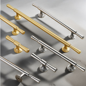 French Style Zinc Alloy Cabinet Door Handles Bar Shape Durable Wardrobe Furniture Handle - Product Image 1