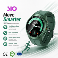 Montre connectée AMOLED 1,43 pouces 466x466 étanche avec suivi de la pression artérielle, de la fréquence cardiaque, du sommeil, des messages push et du suivi d'activité