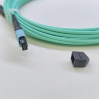 Cordon de brassage fibre optique 8 fibres OM3 50/125 LSZH 3,0 m à faible perte TYPE B MPO/MTP