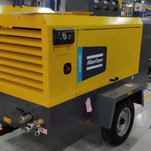 Compresseur portable Copco XAS186 XAS400 XAS137 à vis, 7 bars, 400 CFM, 100 PSI, sur roues, pour les industries de la construction et minières - Product Image 4