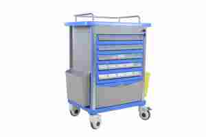 HOCHEY MEDICAL Véhicule de livraison de médicaments double face ABS populaire multifonction <span class=keywords><strong>Chariot</strong></span> à médicaments mobile pour soins infirmiers pour hôpital - Product Image 2