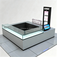 Kiosque de présentation d'ongles élégant et moderne, multifonctionnel et durable, pour supermarchés et centres commerciaux, mobilier commercial, station de kiosque pour techniciennes en ongles