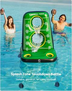 JOSEN Jeu de football gonflable en PVC pour piscine, cible de football aquatique, conception à double filet, base stable, jeu de piscine d'été pour enfants et adultes - Product Image 6