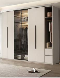 High-Quality Mirror Wardrobe Sliding Door <strong>Closet</strong> with Mirror, Bulk Clothes Storage Kleider Schrank for Furniture Wholesalers - Product Image 3