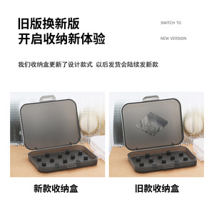 Transparent Semi Transparent Black PP Earphone Storage <b>Box</b> With Silicone Tips <b>Memory</b> Foam Anti Lost Portable Case For Headphones - Product Image 2