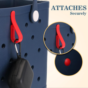 Lot de 3 mousquetons en acier inoxydable, crochets porte-clés polyvalents pour le camping, la randonnée, les sacs et les accessoires de voyage, taille S - Product Image 4
