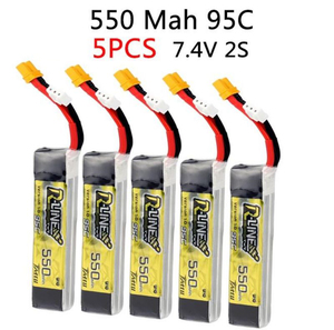 Batería Recargable LiPo Tattu R-Line 1.0, 550mAh, 95C, 2S 3S1P, 7.4V 11.1V, Conector XT30, para Drones de Carreras FPV RC, Quadcopter - Product Image 4