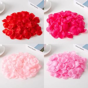 Pétalos de Rosa Roja No Tejidos para Decoración de Pasillos de Boda, Día de San Valentín, Dormitorios, Fiestas y Mesas - Product Image 2