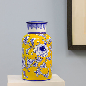 नीले सफेद मिट्टी बरतन मिट्टी के बरतन कमरे के लिए घर की सजावट-इंटीरियर के लिए वरिष्ठ भावना रचनात्मक शिल्प - Product Image 6