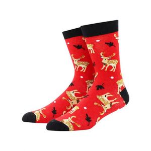 Nouvelles Chaussettes Respirantes à Motif Léopard Amusant pour Hommes, Faible MOQ, Unisexe - Product Image 2