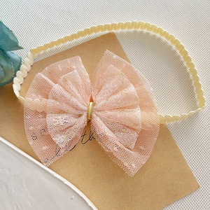 Fascia per capelli da neonato con decorazione in pizzo da principessa, perfetta per le foto a un anno di età. Accessorio Super Elegante. - Product Image 6
