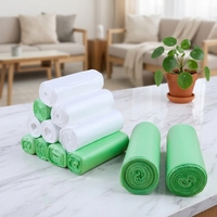 Sacs poubelle biodégradables PLA PBAT thermoscellables 6 litres pour les restes alimentaires, compostables, usage domestique