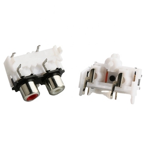 1/2/3/4/5/6 pozisyon dik açı dikey çıkış PCB Panel dağı kadın RCA ses soketi AV yuva konnektörleri - Product Image 6