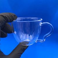 Recipiente de laboratorio de taza de cristal de cuarzo personalizado profesional