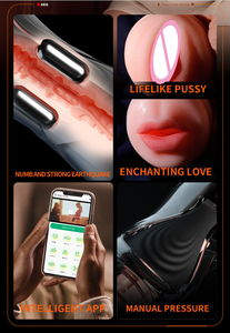 Вибратор-стимулятор для мужчин Seappiness APP Control: реалистичная имитация рта и влагалища, плотное облегание, для мастурбации - Product Image 3