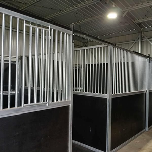 Abri pour chevaux d'extérieur Stable Portable en acier galvanisé à chaud Équipement agricole autoportant Stalles couvertes Abri pour chevaux portable - Product Image 3