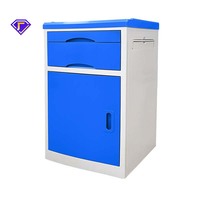 Lit médical Kangluo modèle LOF-897 à double manivelle manuelle avec barrière de sécurité pour patients à mobilité réduite