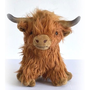 Juguete de Peluche de Alta Calidad, Simulación de Ganado Escocés de las Tierras Altas, Pelo Largo, Tipo Yak, Animales de Peluche con Logotipo Personalizado, MOQ Bajo - Product Image 2
