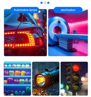 XINGLIGHT SMD 2121 LED RGB à montage en surface avec puce IC intégrée WS2812b adressable 5V, lentille zoom, guirlande lumineuse couleur intégrale pour enseignes