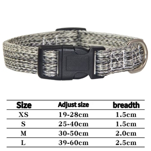 Colliers et laisses pour animaux de compagnie Spot supply 4 couleurs chanvre 100% entièrement réglable doux ventiler hypoallergénique collier et laisse pour chien ensemble - Product Image 3