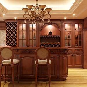 Mueble Bar para Vinos de Estilo Antiguo para el Hogar, Servicio OEM Directo de Fábrica - Product Image 3