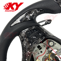 Volant de course en fibre de carbone forgé sur mesure avec LED RPM pour E90/E92/E93 E80-E87 E60-E62 E36-E46 M2/M3/X1 330i/335i