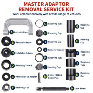 VIKTEC 21PCs गेंद संयुक्त के लिए प्रेस किट और यू संयुक्त हटाना उपकरण सबसे 2WD और 4WD कारों और प्रकाश ट्रकों (VT01017) - Product Image 2
