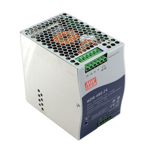 Fuente de Alimentación <span class=keywords><strong>Mean</strong></span> Well WDR-480-24 <span class=keywords><strong>DC</strong></span> 480W 24V de Alta Eficiencia 93% con Baja Disipación de Energía, Salida Única, Certificación CE para Riel DIN - Product Image 6